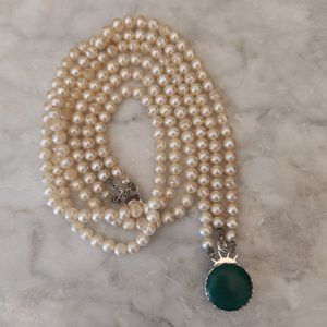 Vintage ‘Sarahoov’ Imitation Pearl Necklace